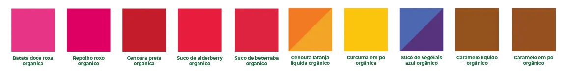 cores sortidas da Sensient