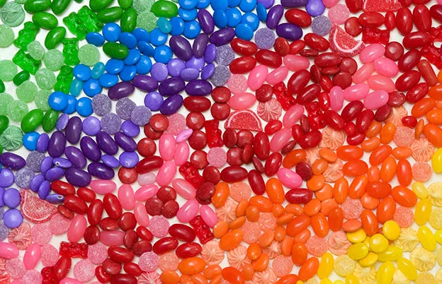 rainbow jellybeans